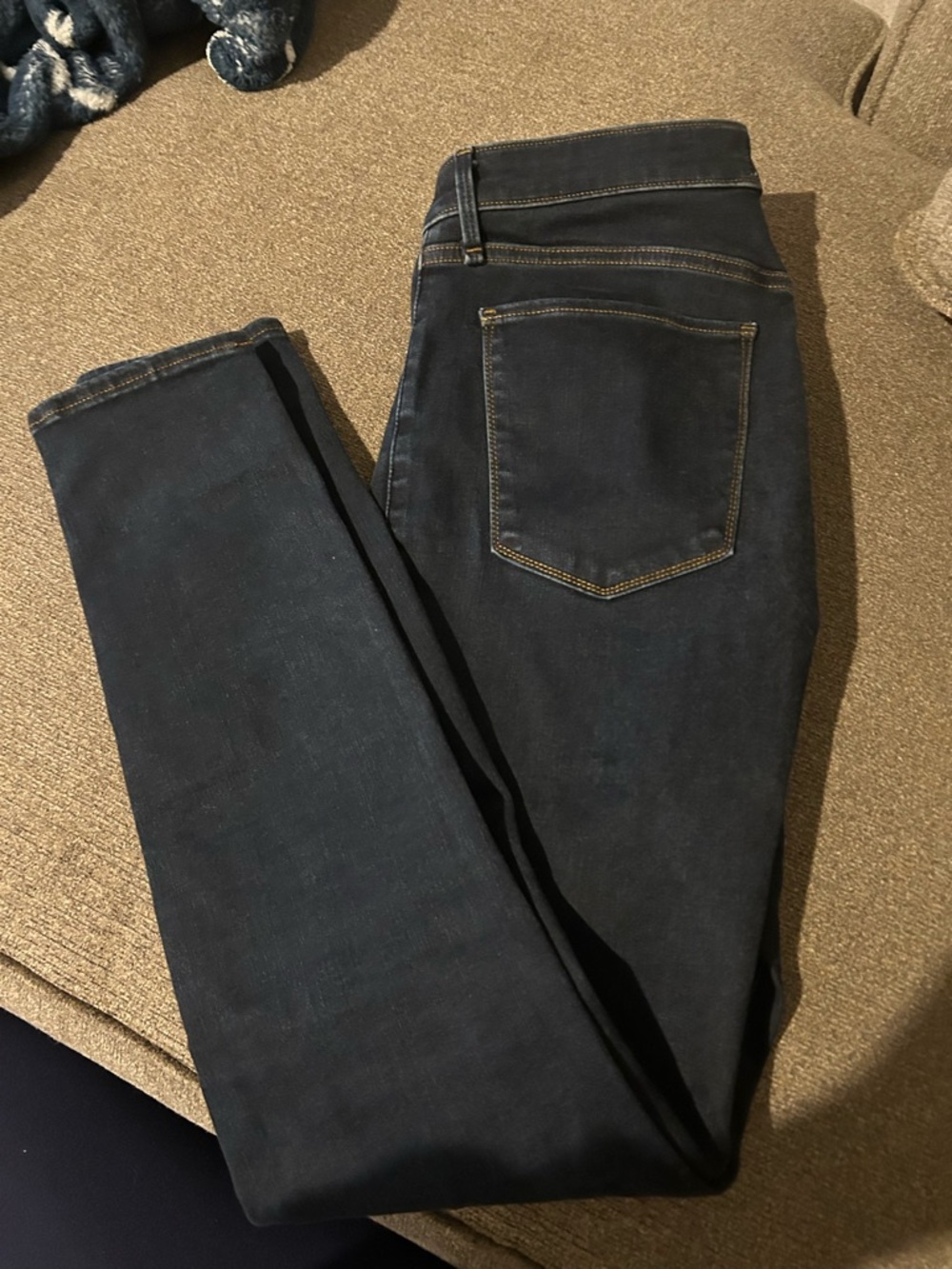 Abercrombie & Fitch Dark Indigo Super Skinny High Rise Jeans